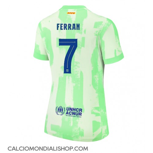 Maglie da calcio Barcelona Ferran Torres #7 Terza Maglia Femminile 2024-25 Manica Corta